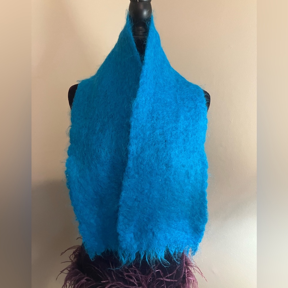 Montaldo’s Cerulean Blue Mohair Scarf